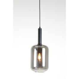 Hanglamp Peglio glas smoke zwart 1-lichts