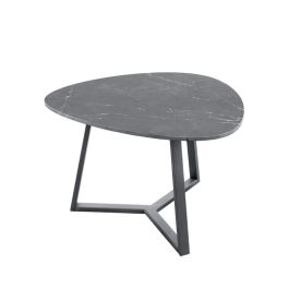 Salontafel Lineto 47x61 cm organisch zwart keramiek