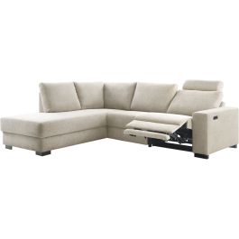 Hoekbank links Florance HR koudschuim zandbeige relaxfunctie