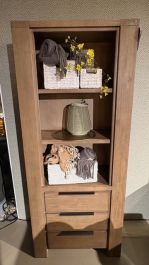 VALVOLA-F 16147 Boekenkast 3L+3OV smoked brown