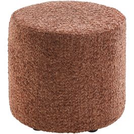 Poef Roby 40 cm bruin rond