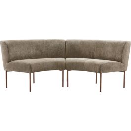 Eetkamerbank Cenare 230 cm taupe