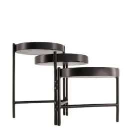 Kaarsenhouder Mondavio metaal zwart