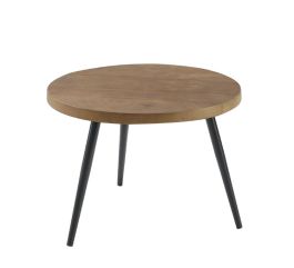 Bijzettafel Fidanza rond 50 mango bruin