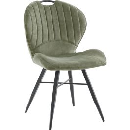 Eetkamerstoel Castione velvet groen