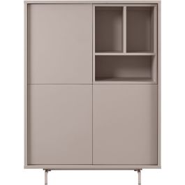 Opbergkast Famosa grijs 136x102x45 cm