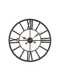 Wandklok Nimar rond 60cm bruin