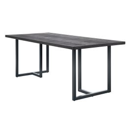 Eettafel Vinito 190x95 eiken fineer zwart