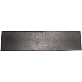 Decoratieschaal Trebbia 15x60 cm rechthoekig zwart