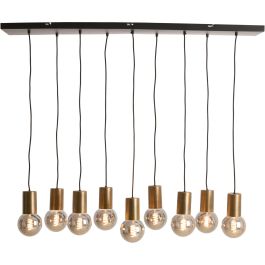 Hanglamp Trecate ruw antiek brons 9-lichts