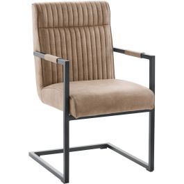 Eetkamerstoel Dantero microvezel taupe