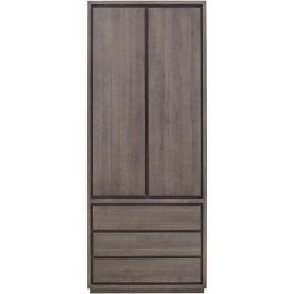 Opbergkast Lavio (86 cm) eiken grafiet