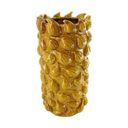 Okergele vijgen vaas Finio L