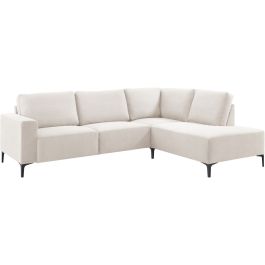 Hoekbank rechts Fabria beige basic comfort