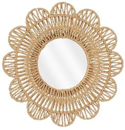 Spiegel Novellara rond 39 cm bruin small