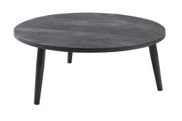 Salontafel Fidanza rond 100 mango zwart