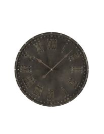 Wandklok Nimar rond 60cm bruin