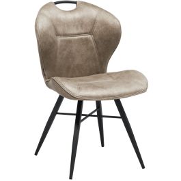 Eetkamerstoel Loana microvezel taupe