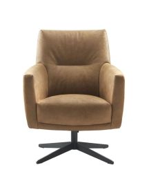 Draaifauteuil Morini pocket/HR-schuim zitting camel