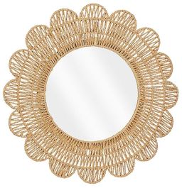 Spiegel Novellara rond 60 cm bruin large