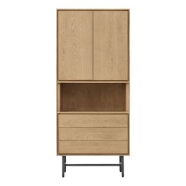Opbergkast Belvio (85 Cm) light oak fineer