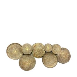 Wanddecoratie Regala 118cm metaal goud