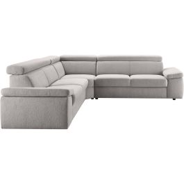 Hoekbank Temiso pocketveren grijs verstelbare zitdiepte R