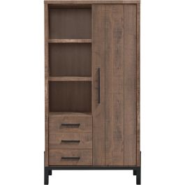 Opbergkast Ricardi 175x90x45 cm dark mango