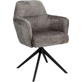 Eetkamerstoel Balestro draaibaar grijs