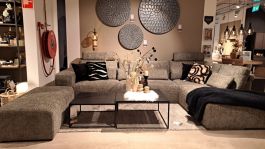 LOMBARDY hoekbank + hocker