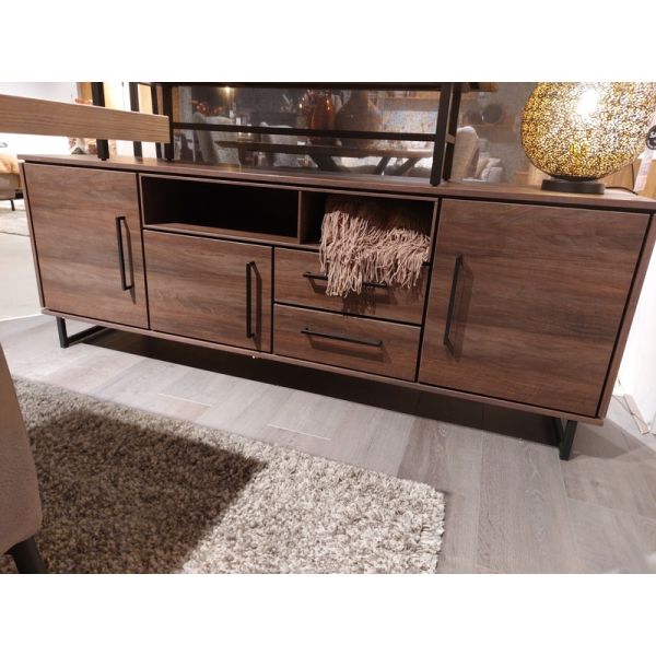 SCURO Dressoir laag 3dr, 2la,2ov dark almond decor