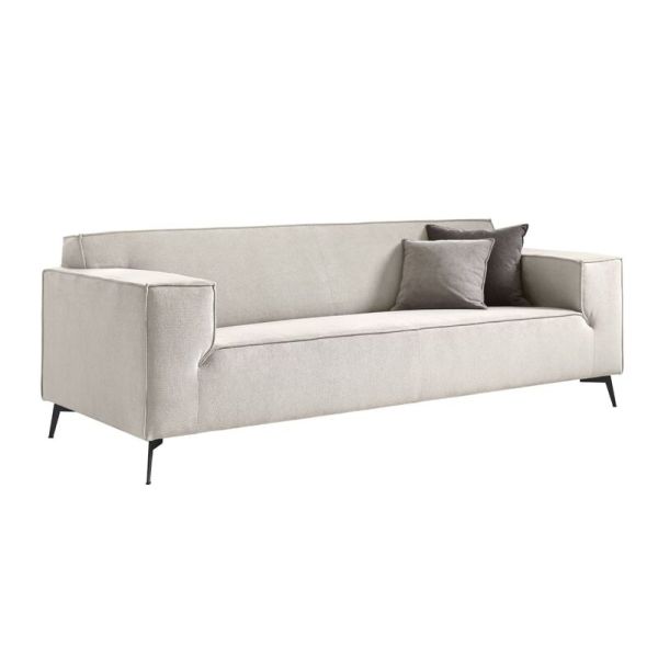 TERZO 3 zitsbank stof regain 60-light grey