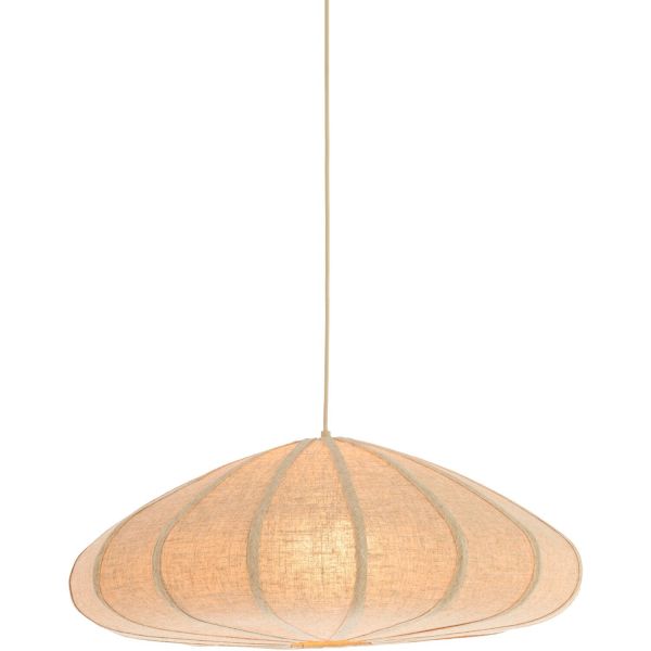 Hanglamp Cantilupo L naturel linnen 1-lichts