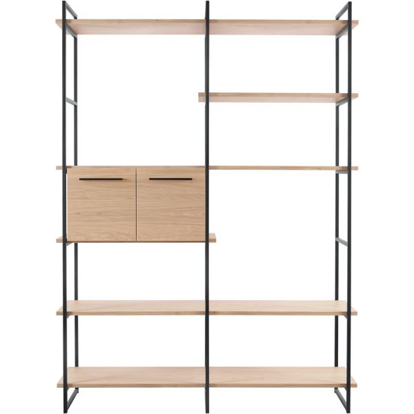 Wandkast Sistema 226x166x45 cm misty oak opstelling 3