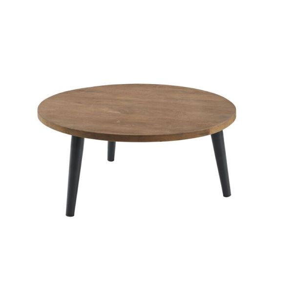Salontafel Fidanza rond 80 mango bruin
