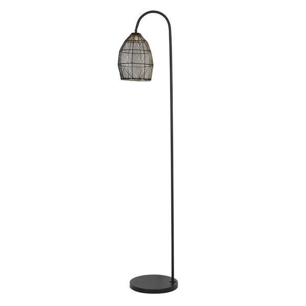 Vloerlamp Marola zwart goud 170x34 cm