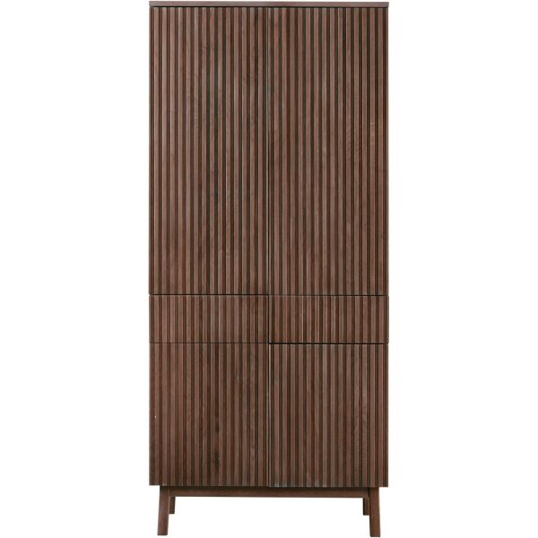 Opbergkast Arrosto eikenhout 202x90x45 cm Dark Roast
