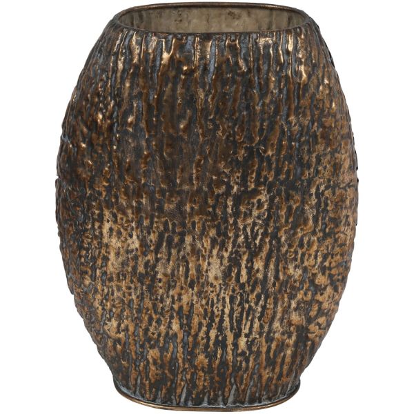 Decoratievaas Mingardo L brons ovaal