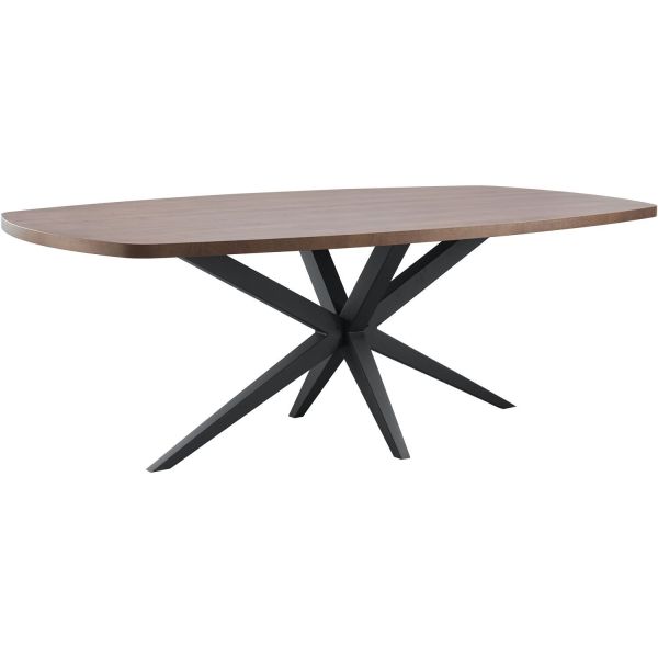 Eettafel Mascaro 275x130 cm Deens ovaal dark mango
