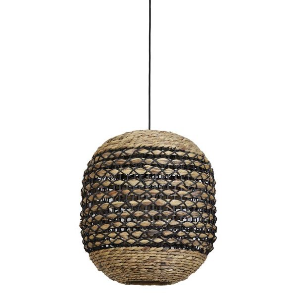 Hanglamp Capena naturel zwart 47x42 cm