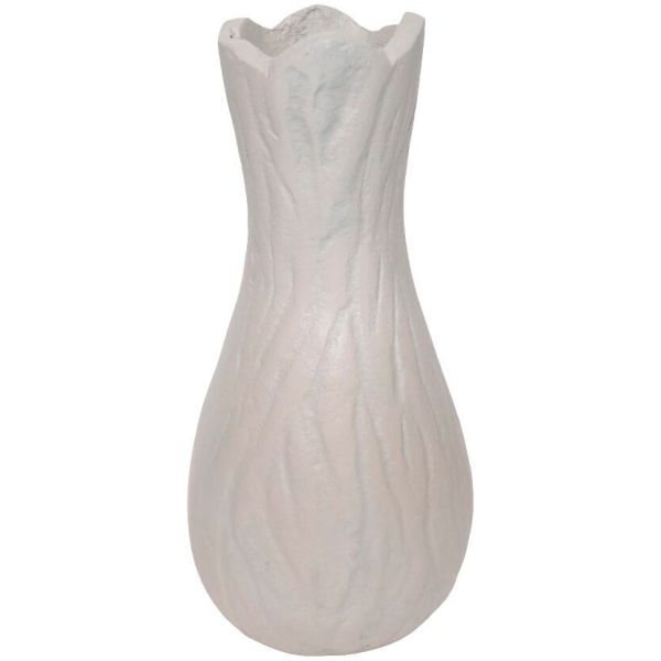 Vaas Duino 9x8x18 cm grijs rond