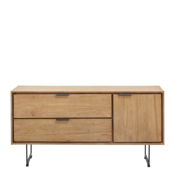 Tv-meubel Aska (117 Cm) teak naturel brushed