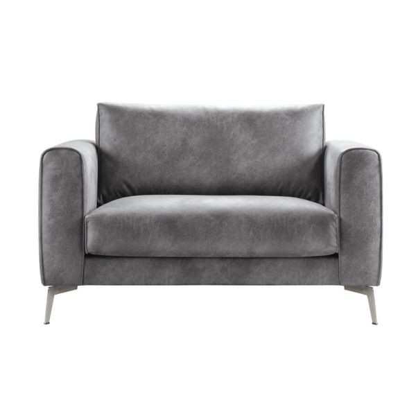 Loveseat Linoza (138 Cm) HR-schuim zitting dark grey