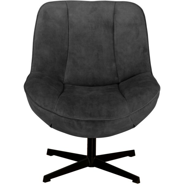 Draaifauteuil Fortenza velvet antraciet