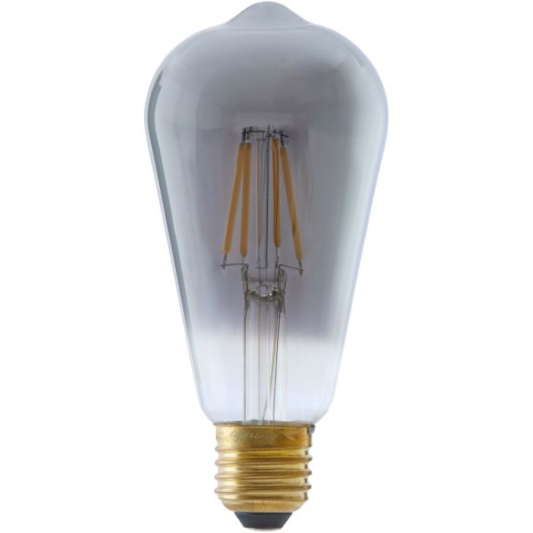 E27 Ledlamp Luce smoke 4 Watt 6,5 cm hoekig
