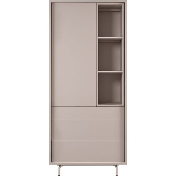 Opbergkast Famosa grijs 187x83x45 cm