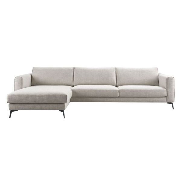 Hoekbank Linoza bonell/HR-schuim zitting light grey