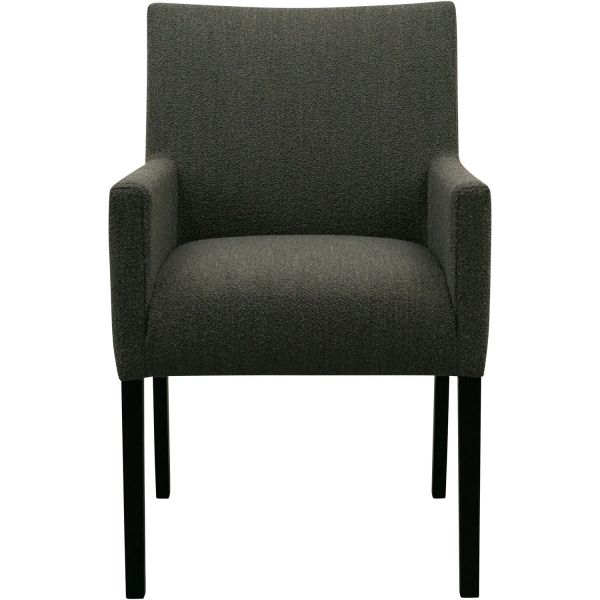 Eetkamerstoel met armleuning Avanza bouclé grijs