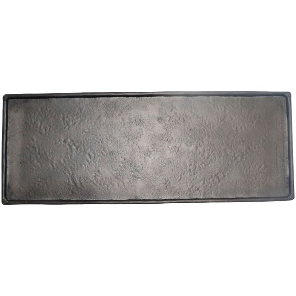 Decoratieschaal Trebbia 20x60 cm rechthoekig zwart