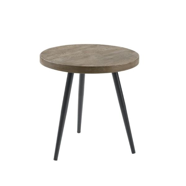 Bijzettafel Fidanza rond 40 mango grijs
